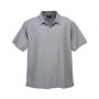 p3300 Biz Collection Mens Micro Waffle Polo Silver Grey Front