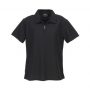 p3325 Biz Collection Ladies Micro Waffle Polo Black Front
