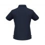 p3325 Biz Collection Ladies Micro Waffle Polo Navy Back