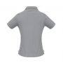 p3325 Biz Collection Ladies Micro Waffle Polo Silver Grey Back