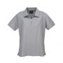 p3325 Biz Collection Ladies Micro Waffle Polo Silver Grey Front
