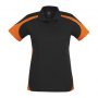 p401ls Biz Collection Ladies Talon Polo Black/Orange – Promotrenz