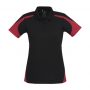 p401ls Biz Collection Ladies Talon Polo Black/Red – Promotrenz