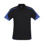 p401ms Biz Collection Mens Talon Polo Black Royal Front