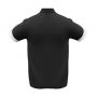 p401ms Biz Collection Mens Talon Polo black White back