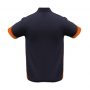 p401ms Biz Collection Mens Talon Polo Navy Orange Back