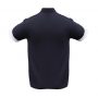 p401ms Biz Collection Mens Talon Polo Navy White Back