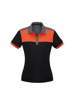 The Biz Collection Ladies Charger Polo Shirt is made from 100% BIZ COOL™ Polyester sports fabric.  Modern Fit.  5 colours. Great branded biz cool polos & uniforms.