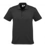 p501ms Biz Collection Mens Shadow Polo Graphite Black