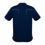 p604ms Biz Collection Cyber Polo Navy silver Back