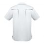 p604ms Biz Collection Cyber Polo White silver Back