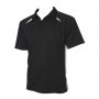 ]p7700b Biz Collection Kids Splice Polo black white