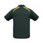 p7700b Biz Collection Kids Splice Polo Forest Gold Back