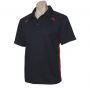 p7700b Biz Collection Kids Splice Polo Navy Red Front