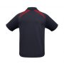 p7700b Biz Collection Kids Splice Polo Navy Red Back