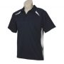 p7700b Biz Collection Kids Splice Polo Navy White Front