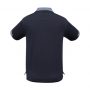 p9100 Biz Collection Mens Noosa Self Check Polo Navy Spring Blue Back