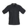 p9900 Biz Collection Mens Resort Polo Black Charcoal Front