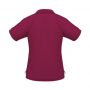 p9925 Biz Collection Ladies Resort Polo Cherry Maroon Back