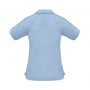 p9925 Biz Collection Ladies Resort Polo Spring Blue Mid Blue Back