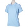 p9925 Biz Collection Ladies Resort Polo Spring Blue Mid Blue Front