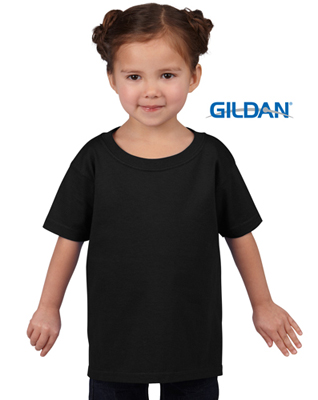 The Gildan Heavy Cotton Toddler T Shirt is a 50% cotton/50% polyester tee. Sizes 2 - 6. Great cost effective kids tees for printing and events.