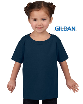 The Gildan Heavy Cotton Toddler T Shirt is a 50% cotton/50% polyester tee. Sizes 2 - 6. Great cost effective kids tees for printing and events.