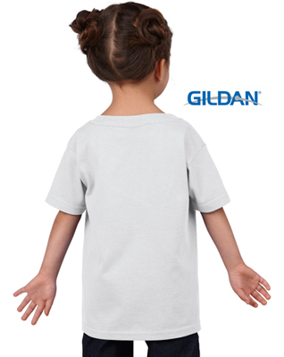The Gildan Heavy Cotton Toddler T Shirt is a 50% cotton/50% polyester tee. Sizes 2 - 6. Great cost effective kids tees for printing and events.