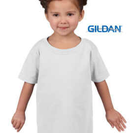 The Gildan Heavy Cotton Toddler T Shirt is a 50% cotton/50% polyester tee.  Sizes 2 - 6.  Great cost effective kids tees for printing and events.