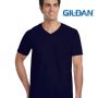 64V00 Gildan Softstyle Adult V-Neck T Shirt. Navy – Promotrenz