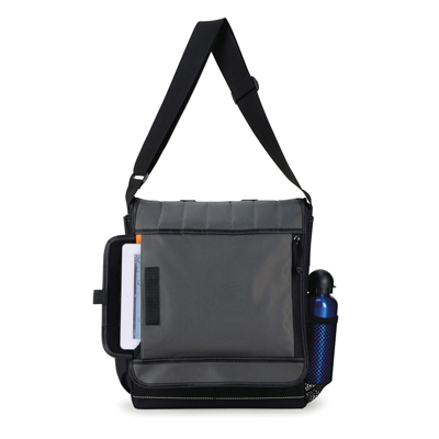The Legend Life Developer Satchel can fit up to a 15" laptop in the computer sleeve and tablet in front flap.  2 colours.  Great branded satchels & promo bags.