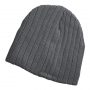 4235 Legend Life Cable Knit Beanie Charcoal