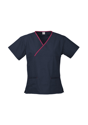 The Biz Collection Crossover Scrubs Top is a 65% polyester scrub top.  155gsm.  6 colour combinations.  Great healthcare scrubs uniforms.