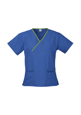 The Biz Collection Crossover Scrubs Top is a 65% polyester scrub top.  155gsm.  6 colour combinations.  Great healthcare scrubs uniforms.