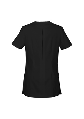 The Biz Collection Ladies Eden Tunic is a 97% Polyester, modern fit tunic.  Perfect for beauty and healthcare.  Great branded uniforms & Biz Collection clothing.