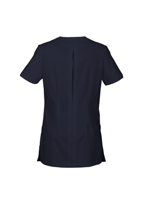 The Biz Collection Ladies Eden Tunic is a 97% Polyester, modern fit tunic.  Perfect for beauty and healthcare.  Great branded uniforms & Biz Collection clothing.