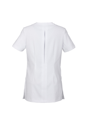 The Biz Collection Ladies Eden Tunic is a 97% Polyester, modern fit tunic.  Perfect for beauty and healthcare.  Great branded uniforms & Biz Collection clothing.