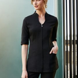 The Biz Collection Bliss Tunic is a tunic made from premium stretch fabric, easy care, with 2 front pockets.  3 colours.  6 - 20.  Great beauty tunics & uniforms.