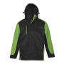 j10110 Biz Collection Unisex Nitro Jacket – Black/Green/White