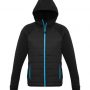 j515m Biz Collection Stealth Mens Hoodie Jacket – Black/Cyan – Promotrenz