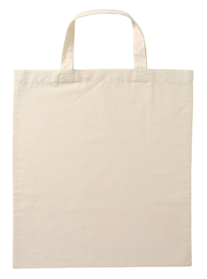 The Legend Life Calico Bag Short Handle is a great alternative to the Calico Bag Long Handle.  Great for trade shows & conferences. 2 colours.  Great branded calico bags.