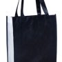 b363 Legend Life Non Woven A4 Tote 2 tone Black white
