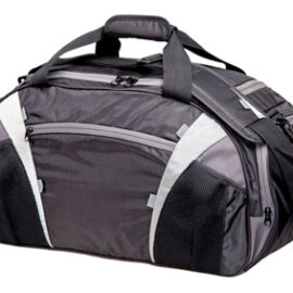 The Legend Life Chicane Sports Bag is available in two colours.  58 litres.  Multiple pockets & detachable shoulder strap.  Branded sports bags & promo products.