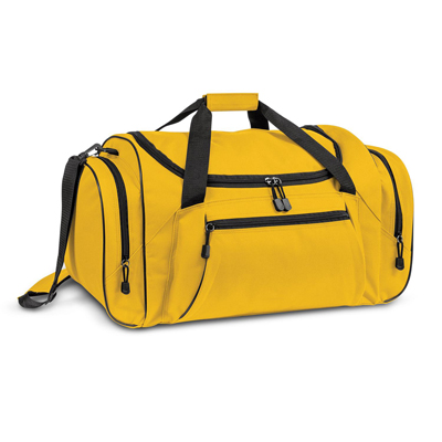 The Trends Collection Champion Duffle Bag is a large duffle bag in 600D polyester.  Multiple pockets & features.  Great branded duffle bags & promo products.