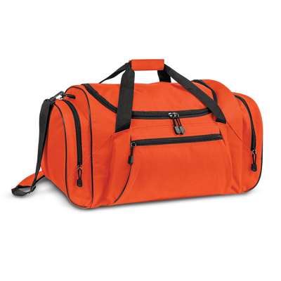 The Trends Collection Champion Duffle Bag is a large duffle bag in 600D polyester. Multiple pockets & features. Great branded duffle bags & promo products.