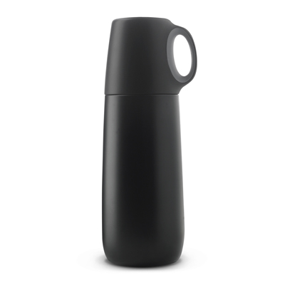 The Trends Collection Bopp Hot Flask is a 600ml double wall, vacuum insulated stainless steel flask.  White or Black.  Great branded drink flasks.