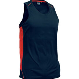 The Aurora Sports Kids Matchpace Singlet is 100% polyester, quick drying and breathable.  Available in 6 colour combinations.  Sizes 6 - 14.  Great sports apparel.