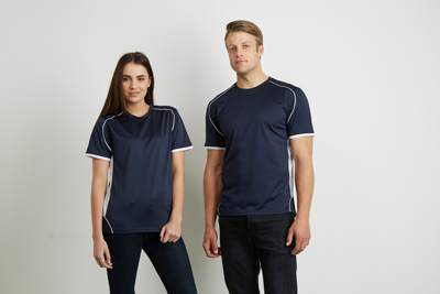 mpt Aurora Sports Matchpace T-Shirt The Aurora Sports Matchpace T-Shirt is made from 100% polyester, quick drying, breathable fabric. In 6 colour combinations. Sizes XS - 5XL. Great sports team wear.