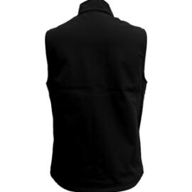 The Aurora Mens 3k Softshell Vest is a water resistant, breathable, wind blocking vest.  In Black or Navy.  Sizes S - 5XL.  Available in Black.  Great branded vests.
