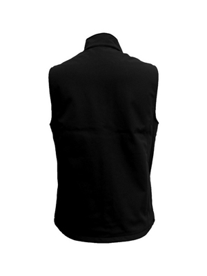 The Aurora Mens 3k Softshell Vest is a water resistant, breathable, wind blocking vest.  In Black or Navy.  Sizes S - 5XL.  Available in Black.  Great branded vests.